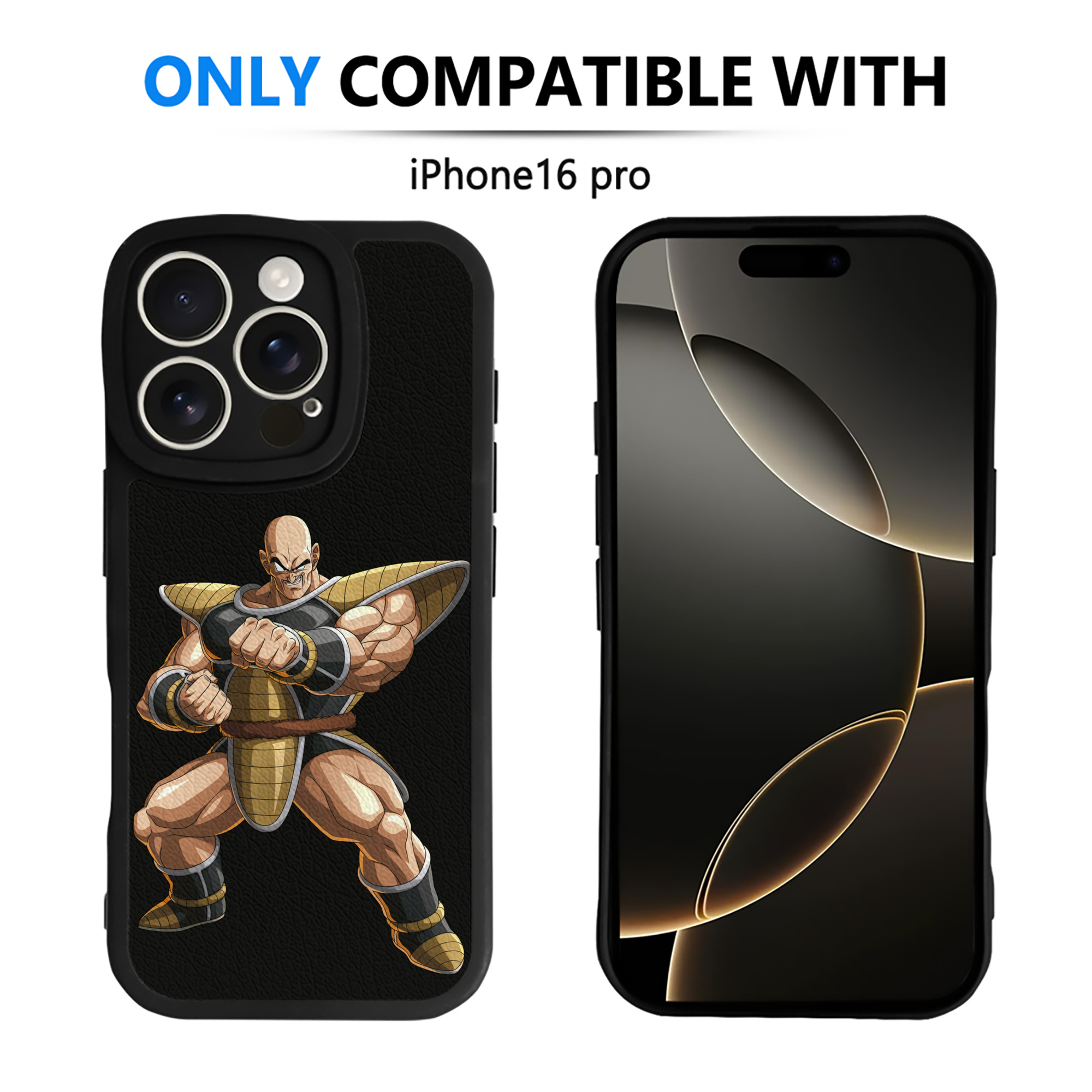 （画像用） ドラゴンボール DRAGON BALL 【iPhone 16シリーズ対応】シリコンスマホケース（レザー調） 材質：シリコン